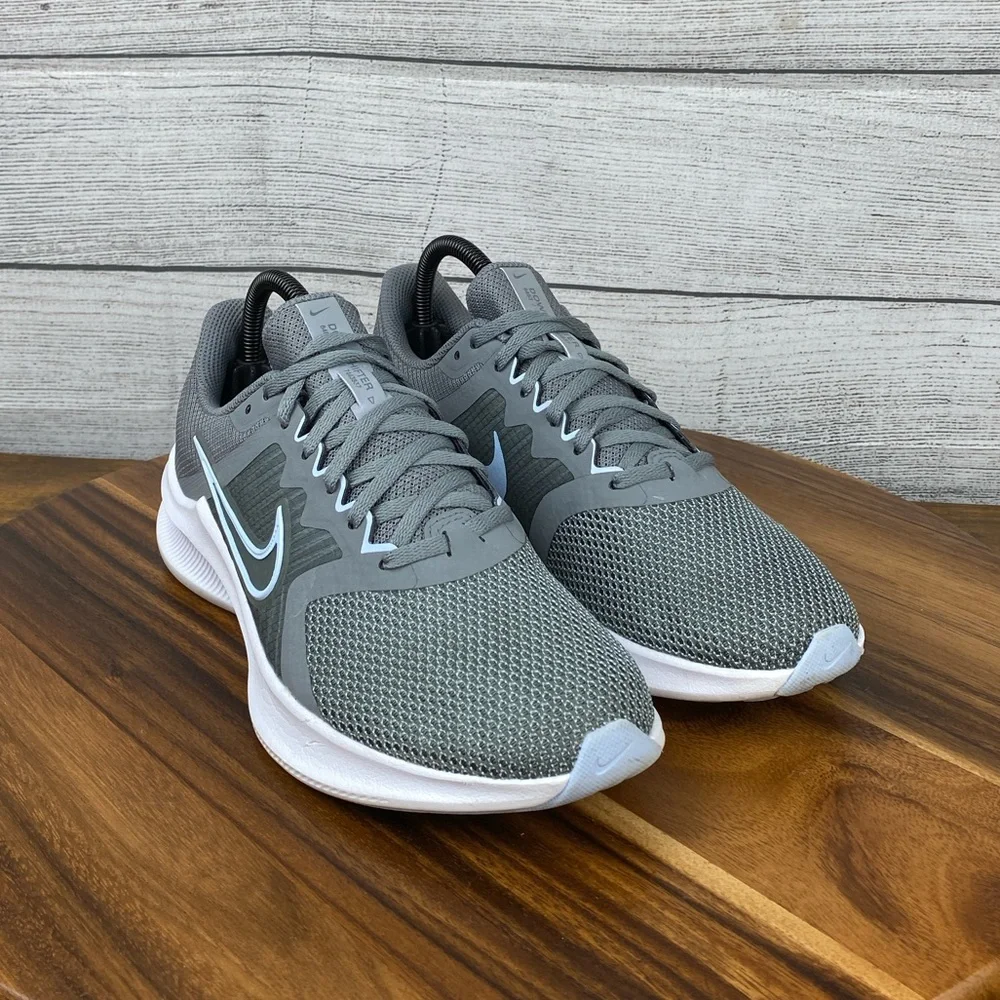 Nike Downshifter 11 Smoke Grey Light Blue Running CW3413-001 Women’s Size 8.5